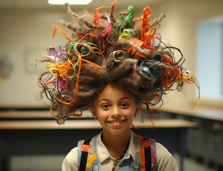 crazy hair for kids girls